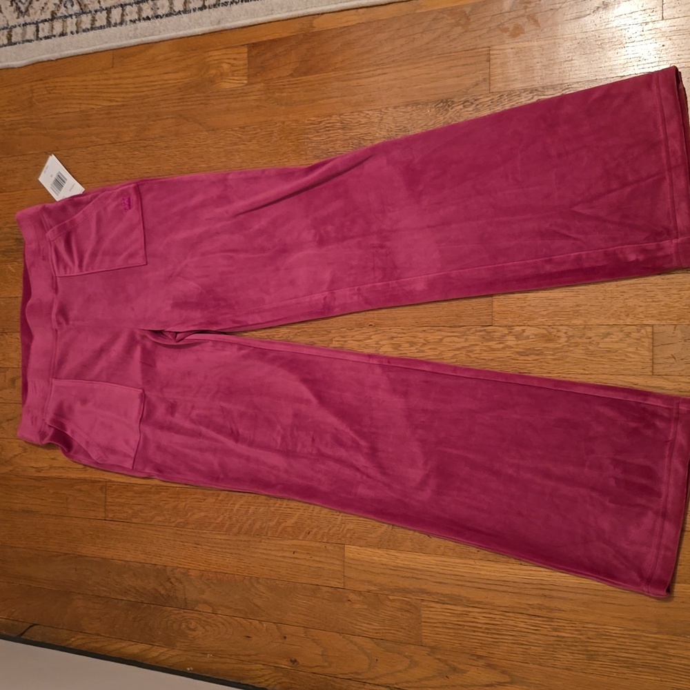 JUICY COUTURE BRAND WOMEN'S JUNIOR MAUVE PULLON VELVETEEN PANTS SIZE XS